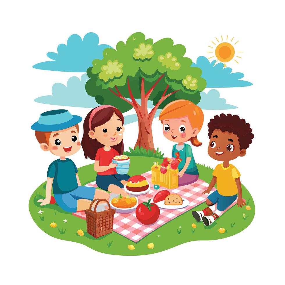 Kids moments illustration concept vector