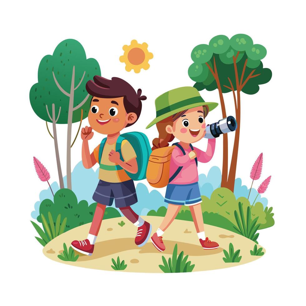 Kids moments illustration concept vector