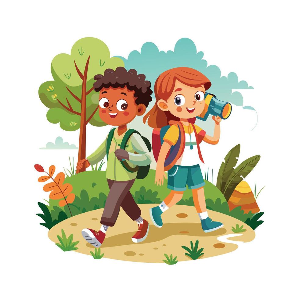 Kids moments illustration concept vector