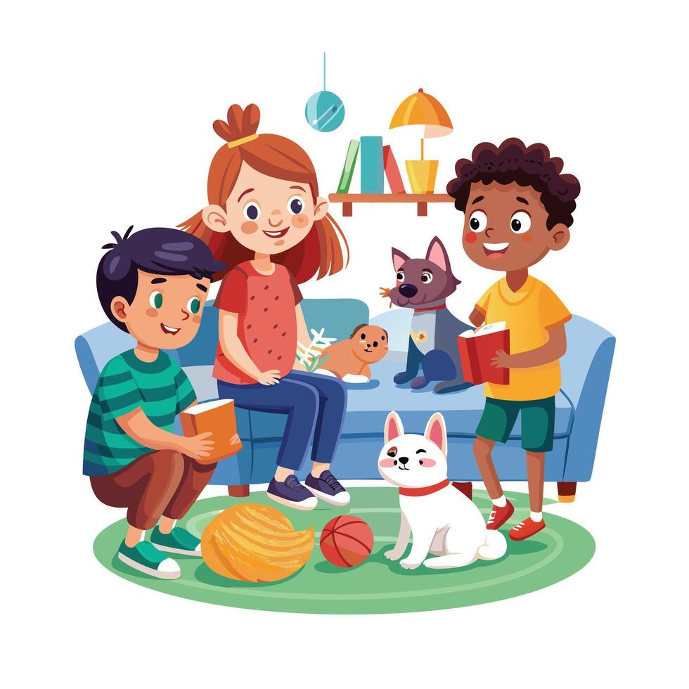 Kids moments illustration concept vector