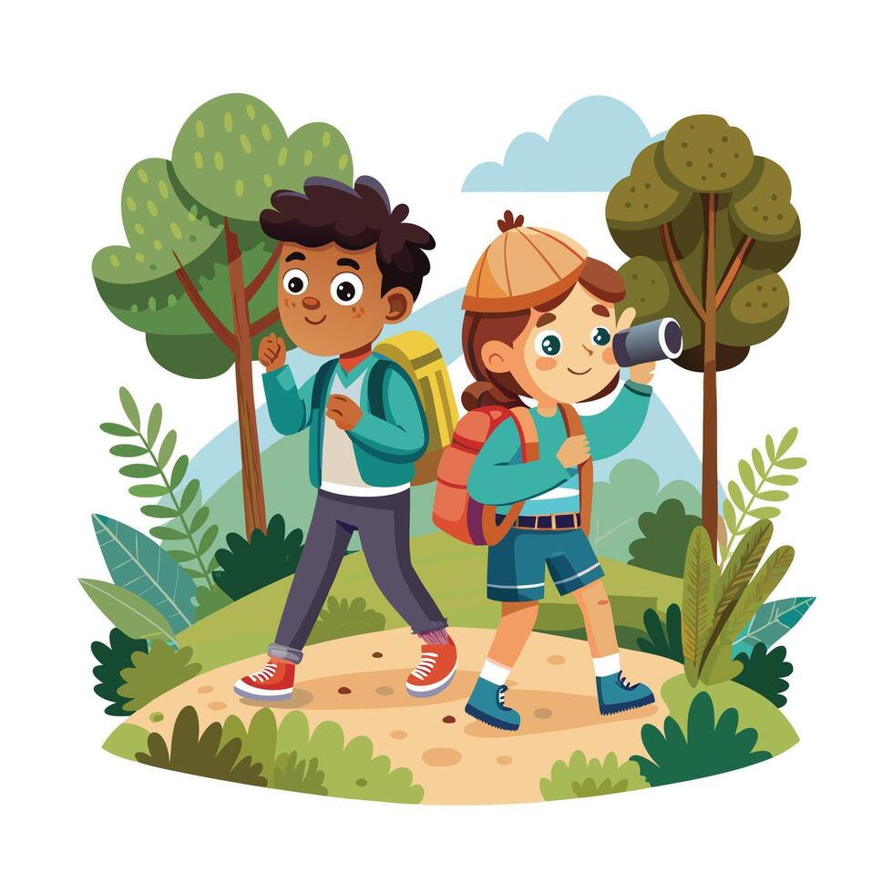 Kids moments illustration concept vector