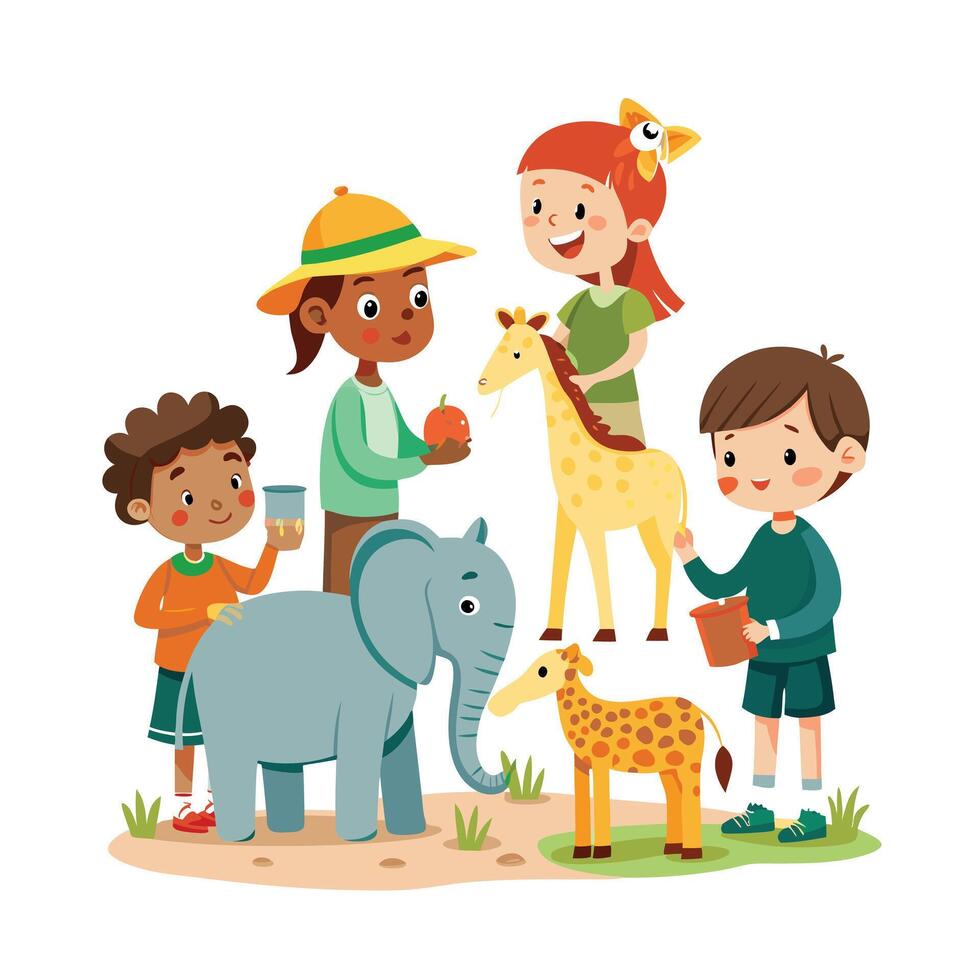 Kids moments illustration concept vector