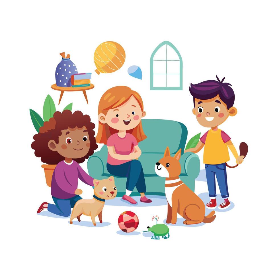 Kids moments illustration concept vector