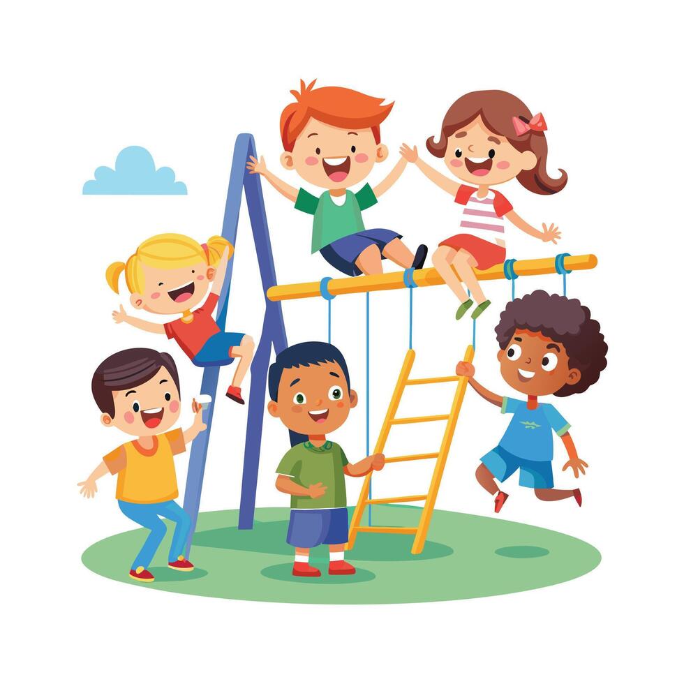 Kids moments illustration concept vector