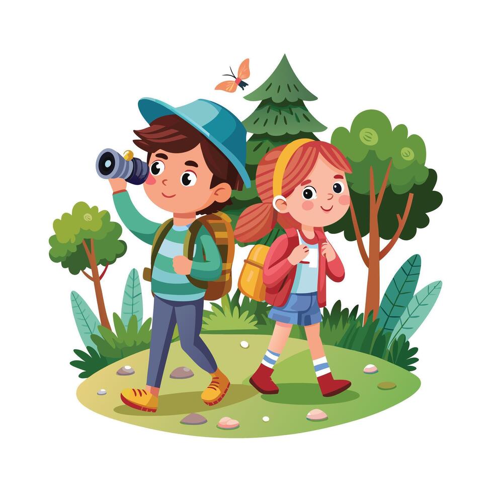 Kids moments illustration concept vector