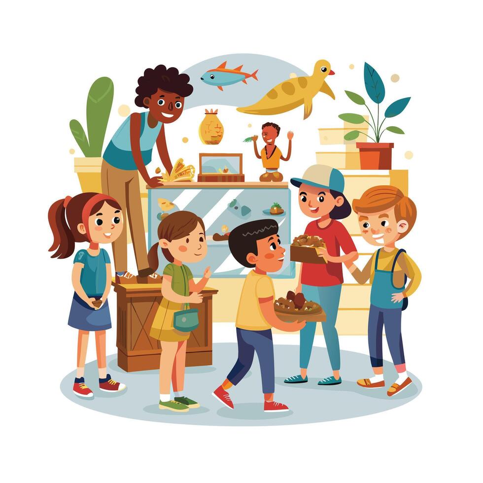 Kids moments illustration concept vector
