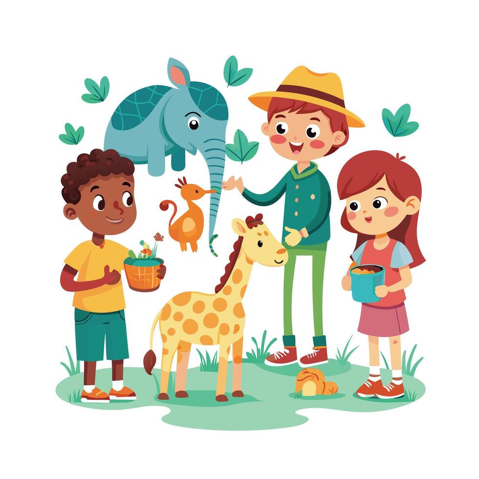 Kids moments illustration concept vector
