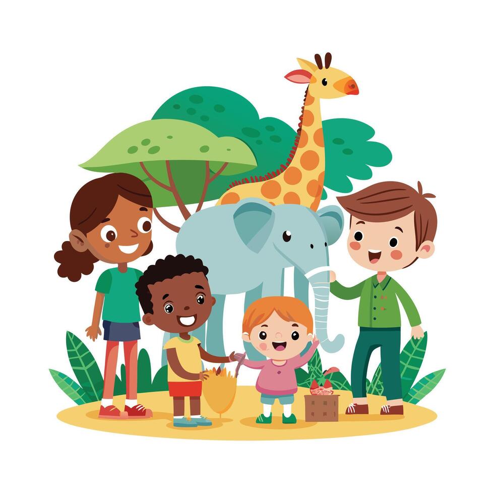 Kids moments illustration concept vector