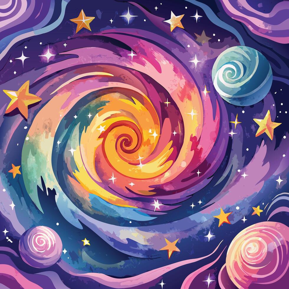 Watercolor Textured Background Illustration vector