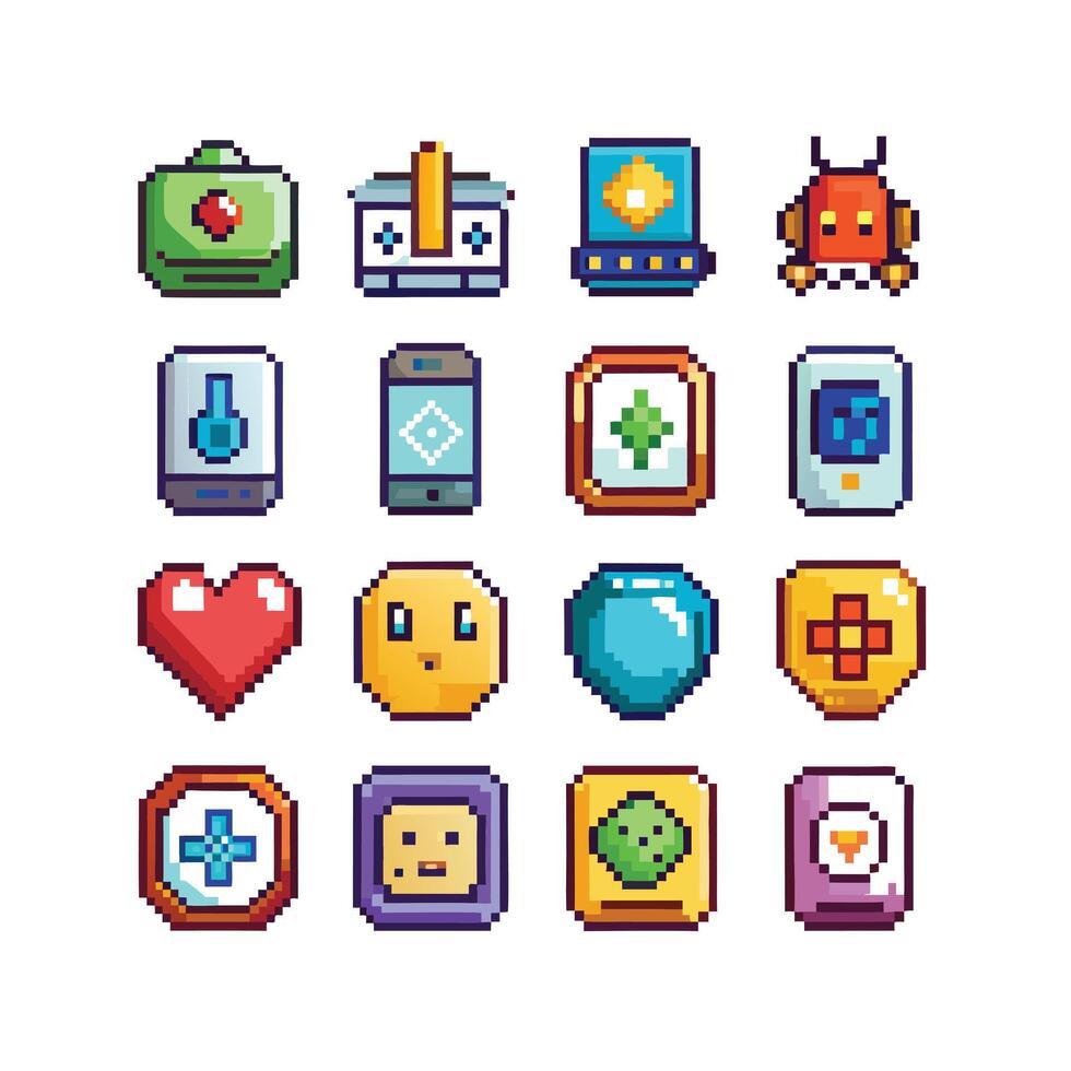 Technology Icon Set Illustration for Documents, Websites and Mobile Applications vector