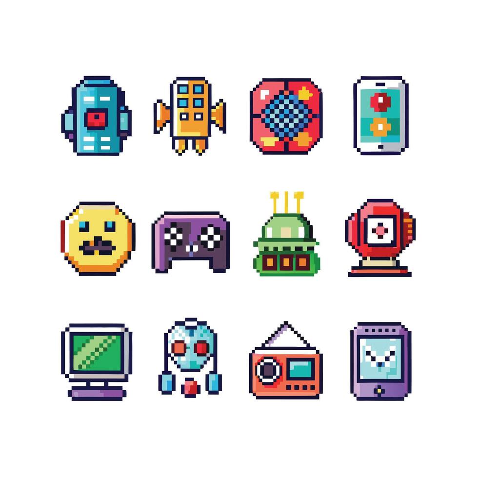 Technology Icon Set Illustration for Documents, Websites and Mobile Applications vector