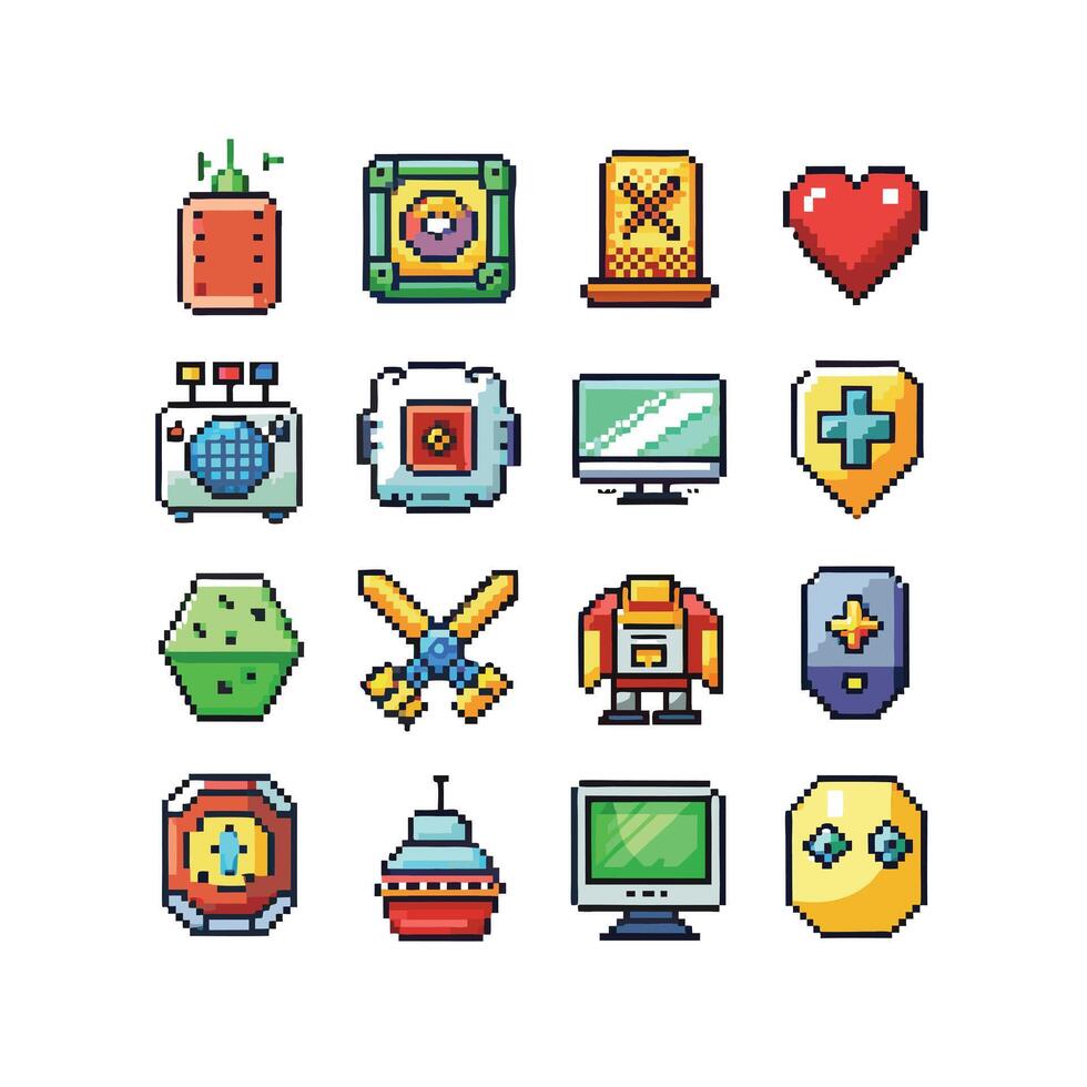 Technology Icon Set Illustration for Documents, Websites and Mobile Applications vector