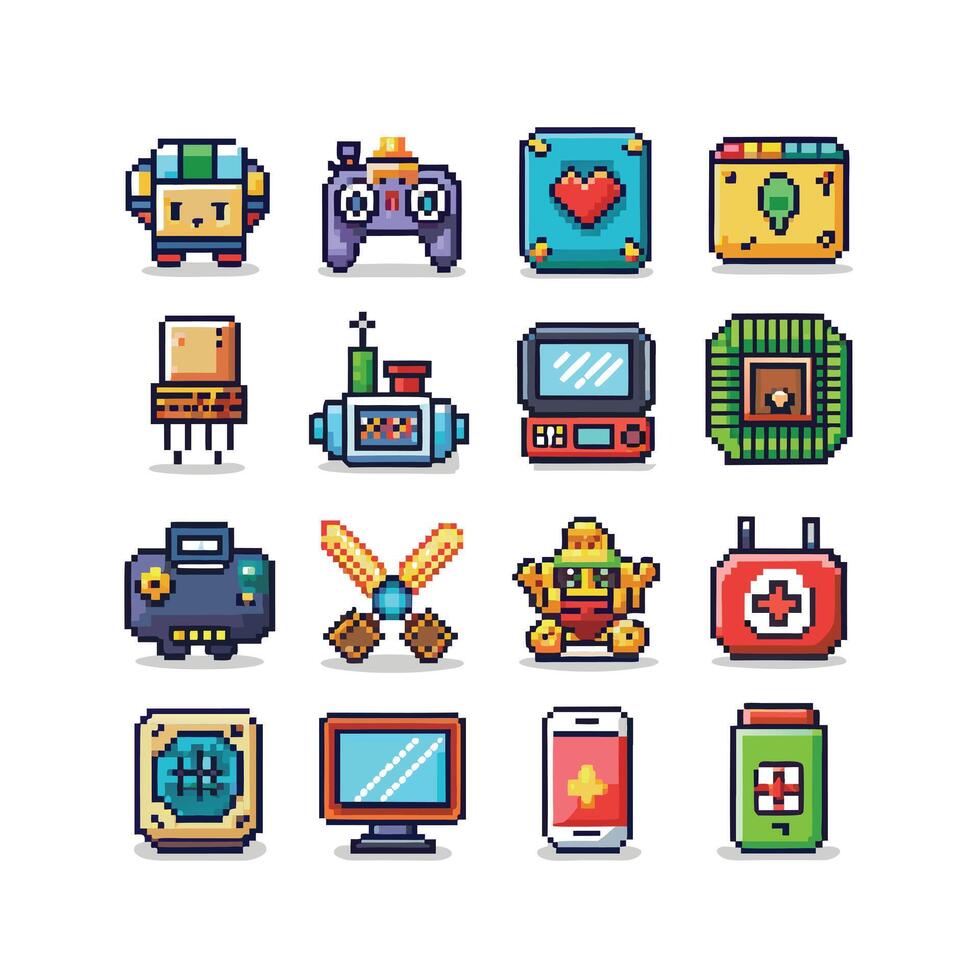Technology Icon Set Illustration for Documents, Websites and Mobile Applications vector