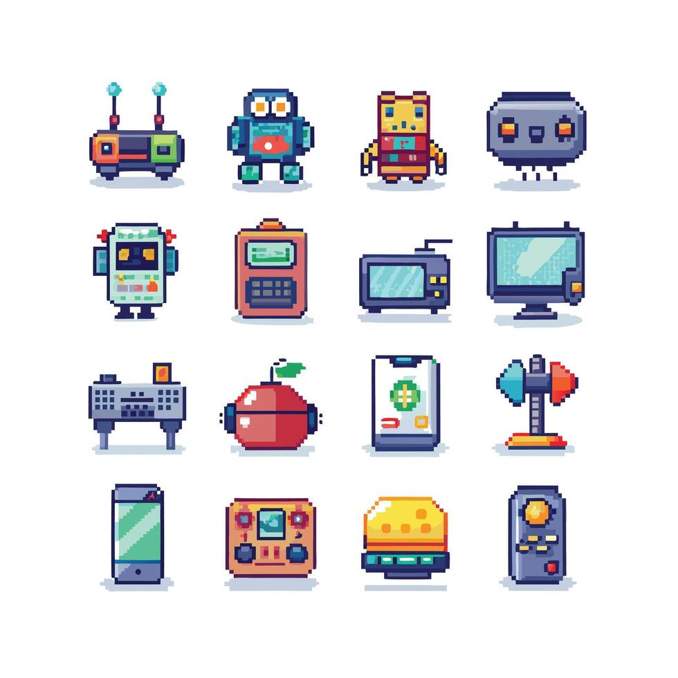 Technology Icon Set Illustration for Documents, Websites and Mobile Applications vector