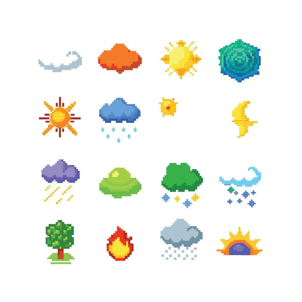 Weather Icon Set Collection for Websites and Mobile Applications vector