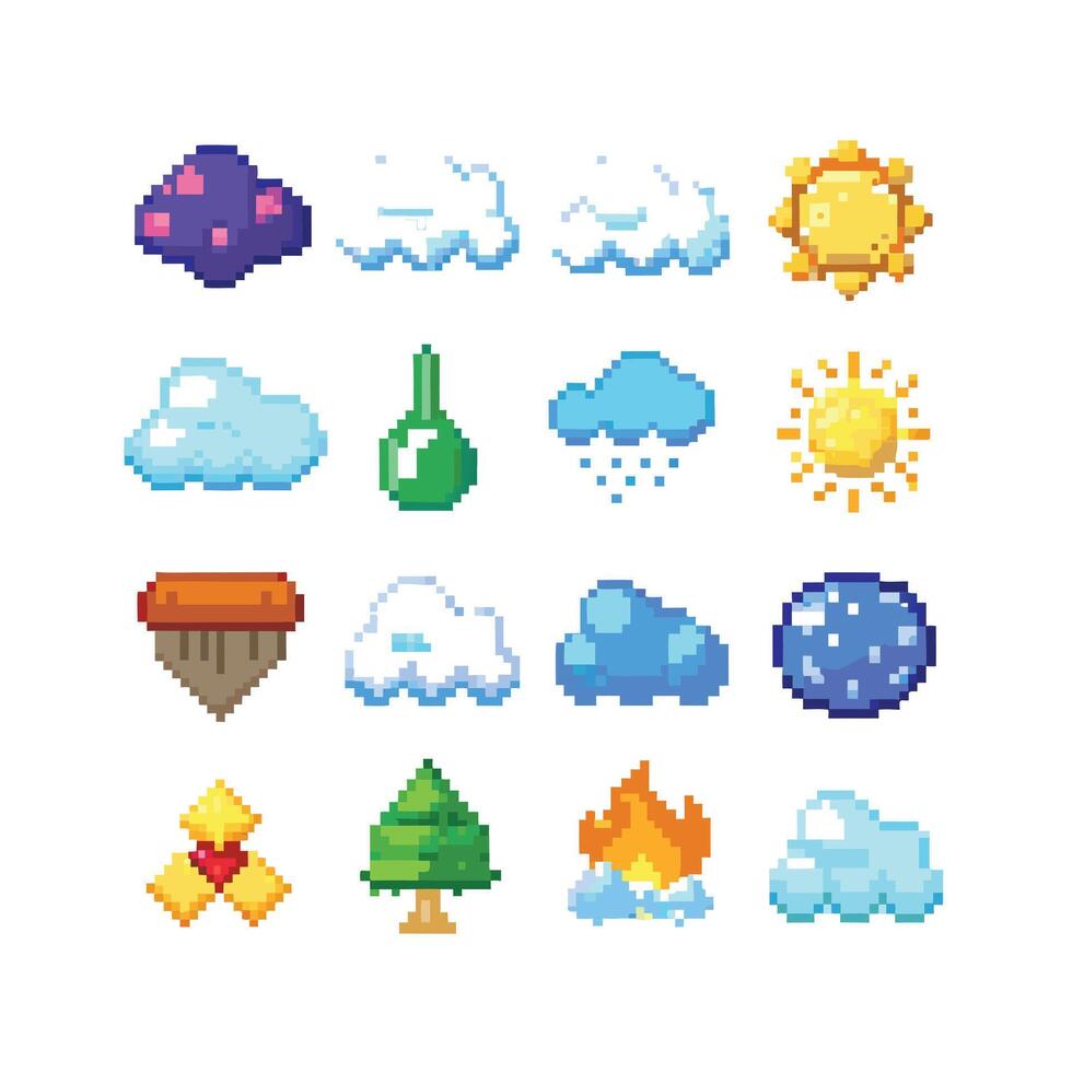 Weather Icon Set Collection for Websites and Mobile Applications vector