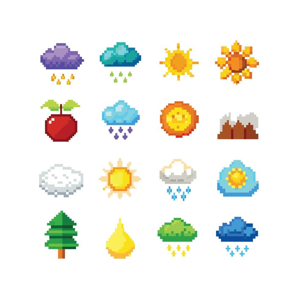 Weather Icon Set Collection for Websites and Mobile Applications vector