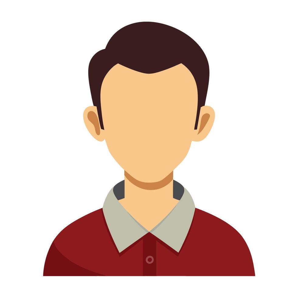 hand drawn man avatar, realistic man avatar icon illustration. vector