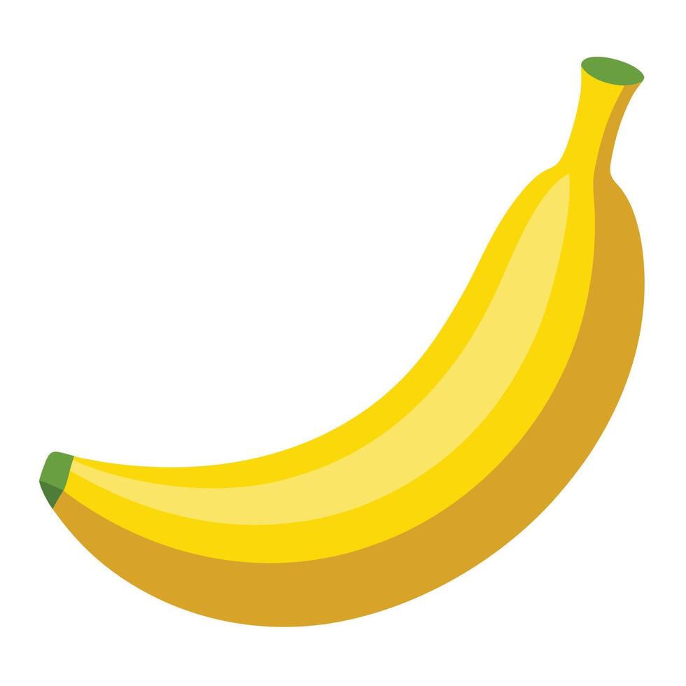 yellow ripe banana illustration, hand-drawn banana vector