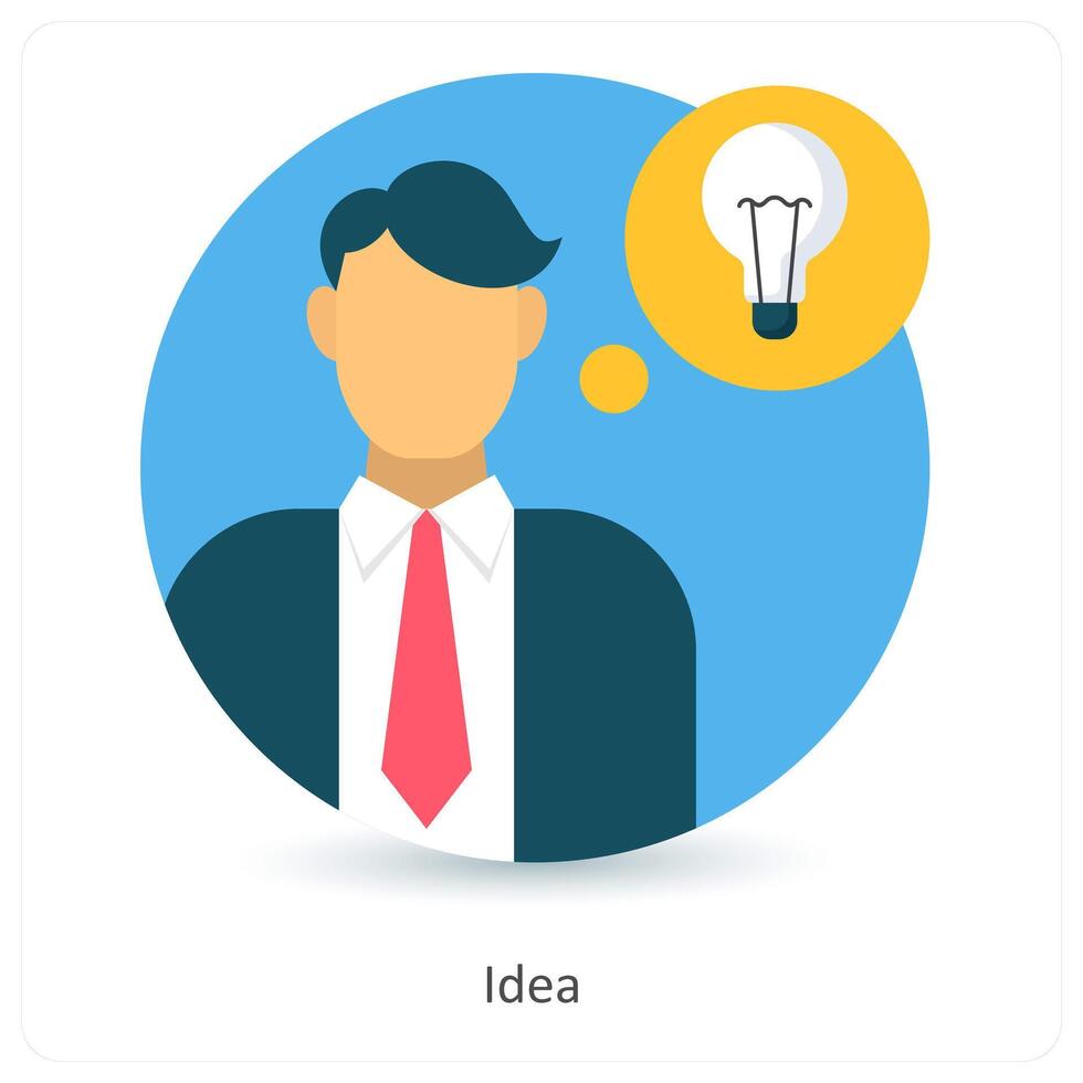 Idea and thought icon concept vector