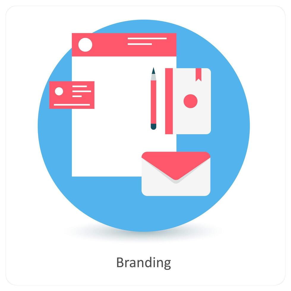 Branding and brand identity icon concept vector