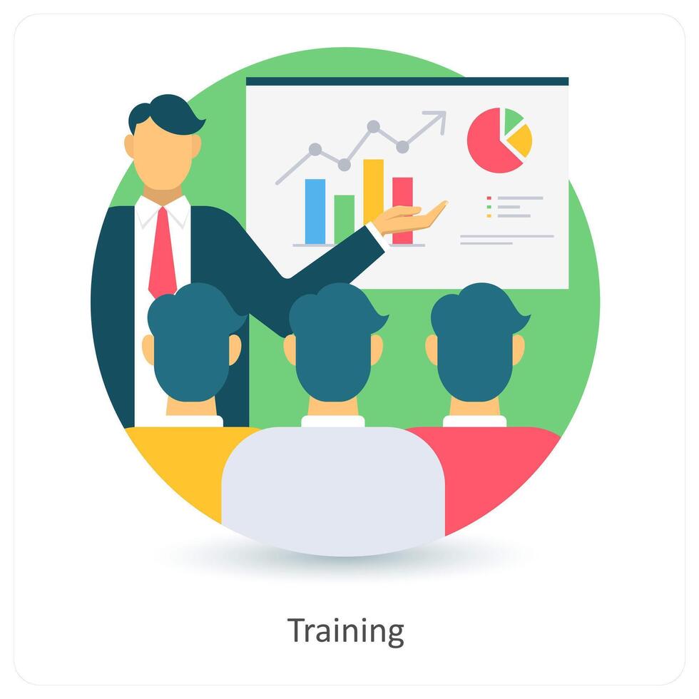 Training and education icon concept vector