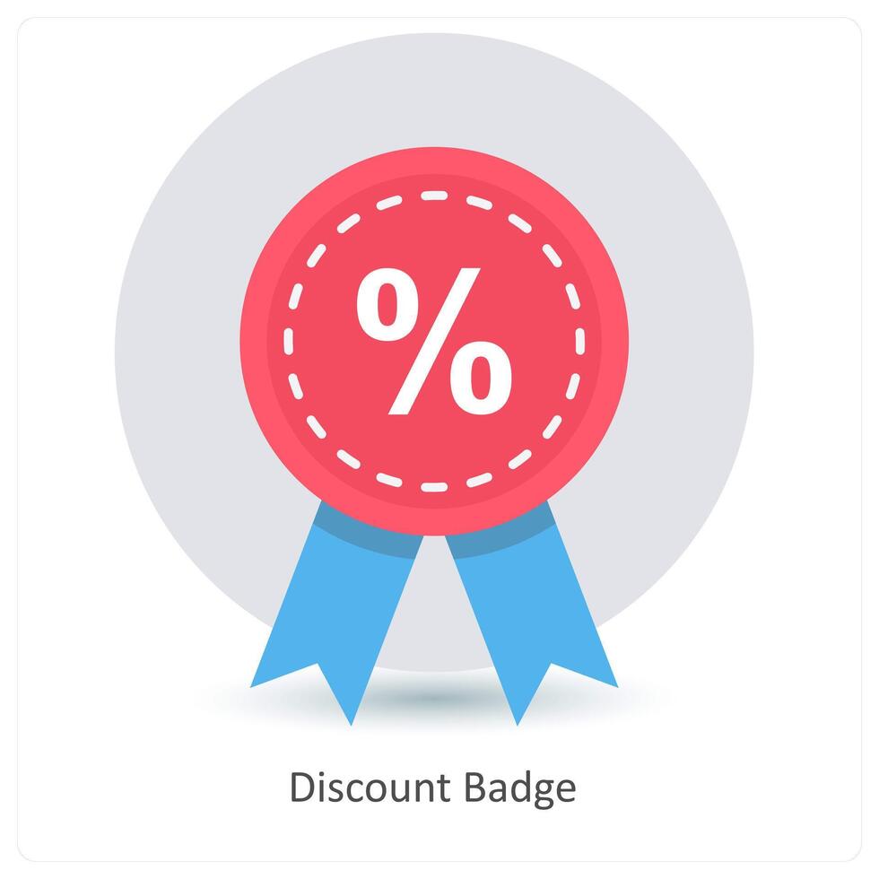 Discount Badge and sale icon concept vector