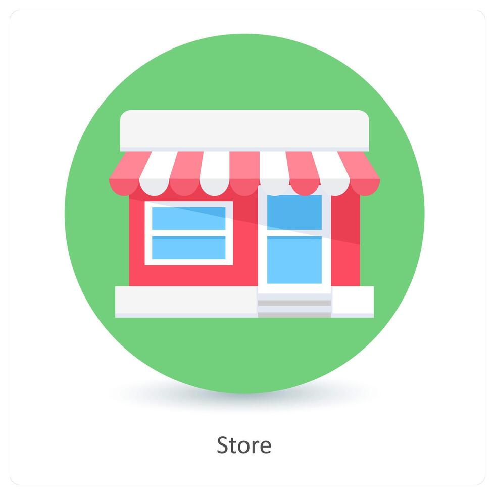 Store and retail icon concept vector