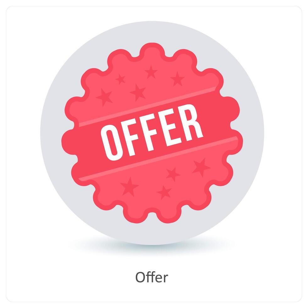Offer and deal icon concept vector