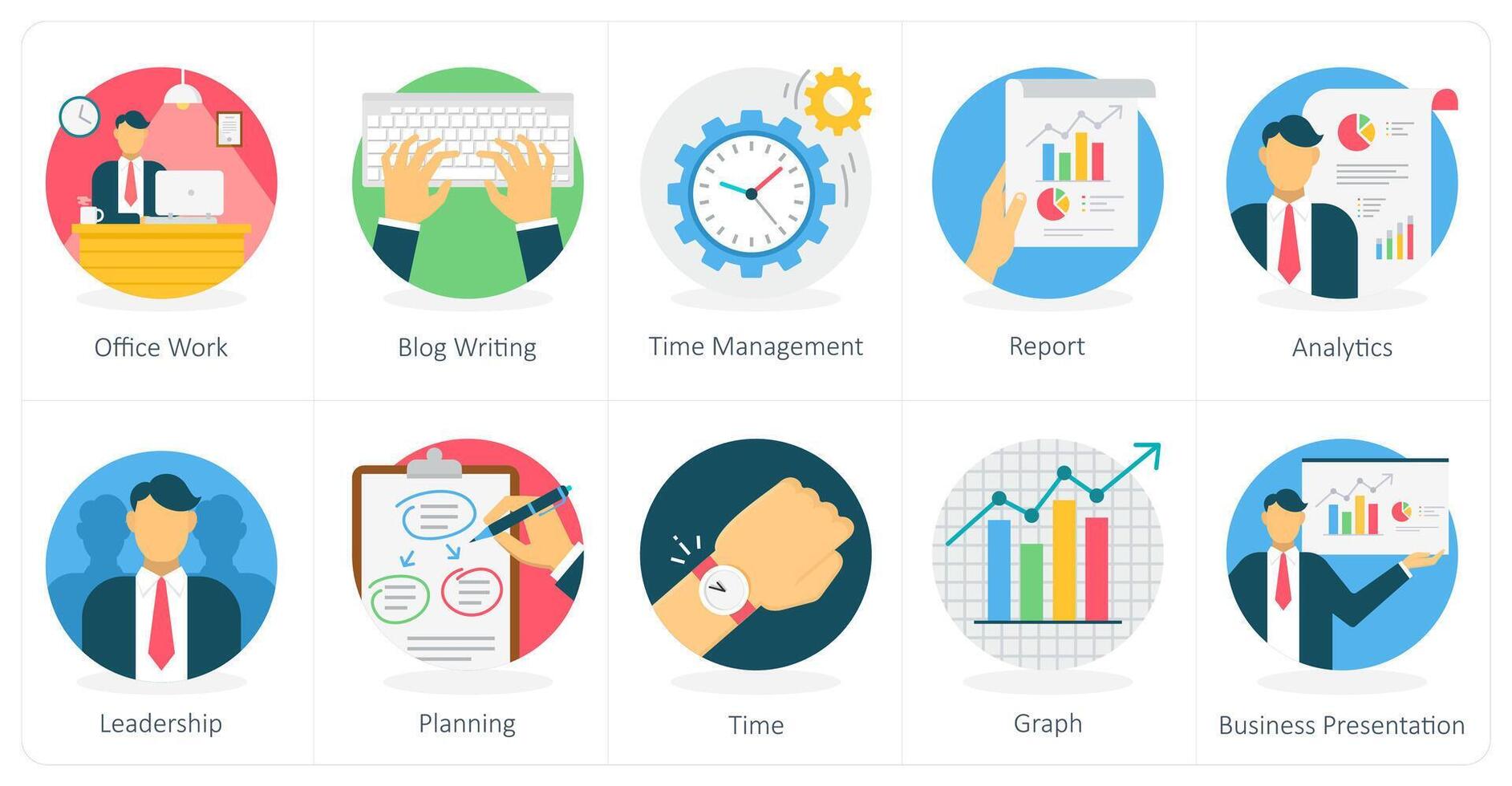 A set of 10 Business icons as investment, money, global money vector