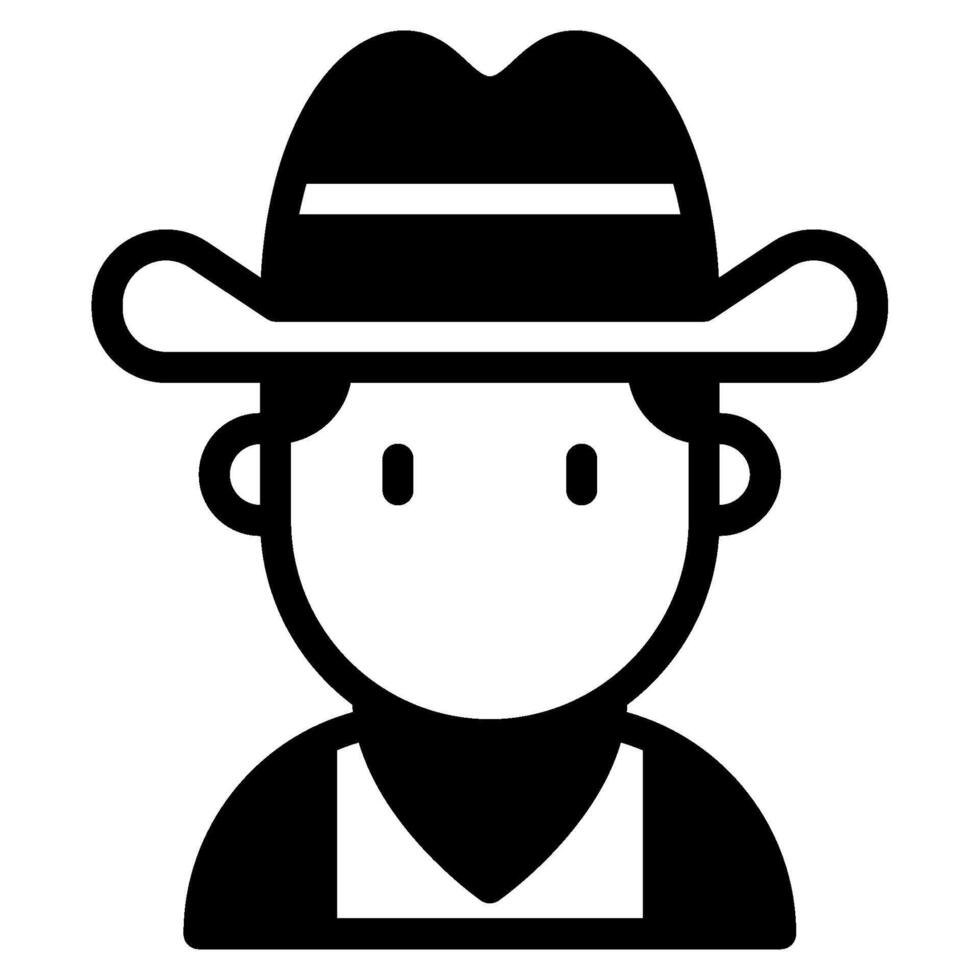 Cowboy icon for web, app, infographic, etc vector