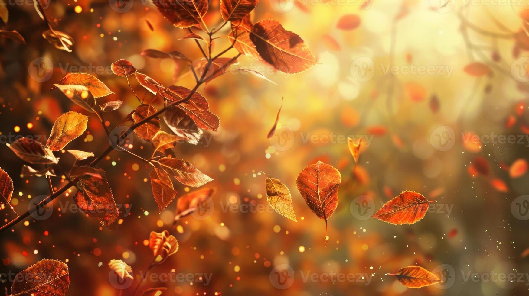 A leafy tree with many leaves falling from it photo