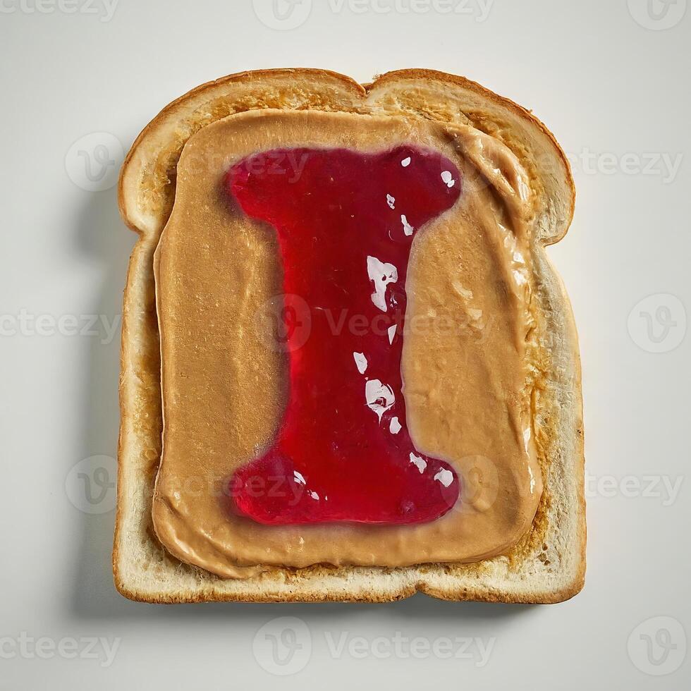 Peanut Butter and Jelly Typeface, Letter I photo