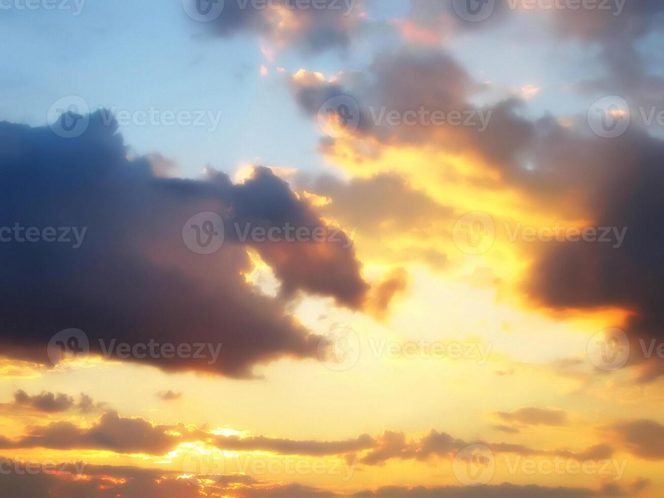 Evening sky, beautiful natural background photo