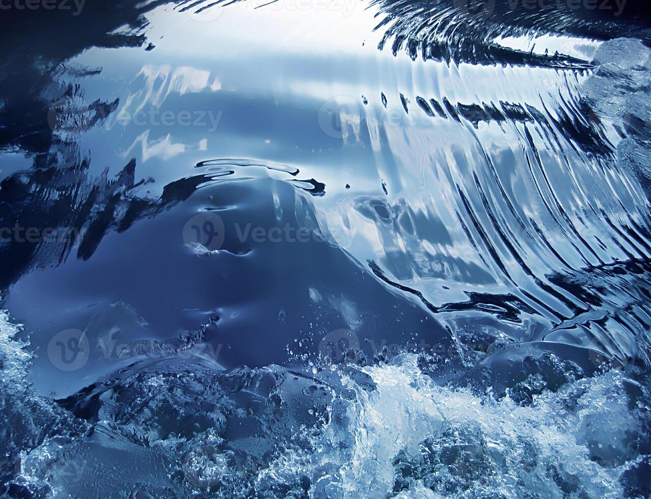 Water stream, close-up natural background photo