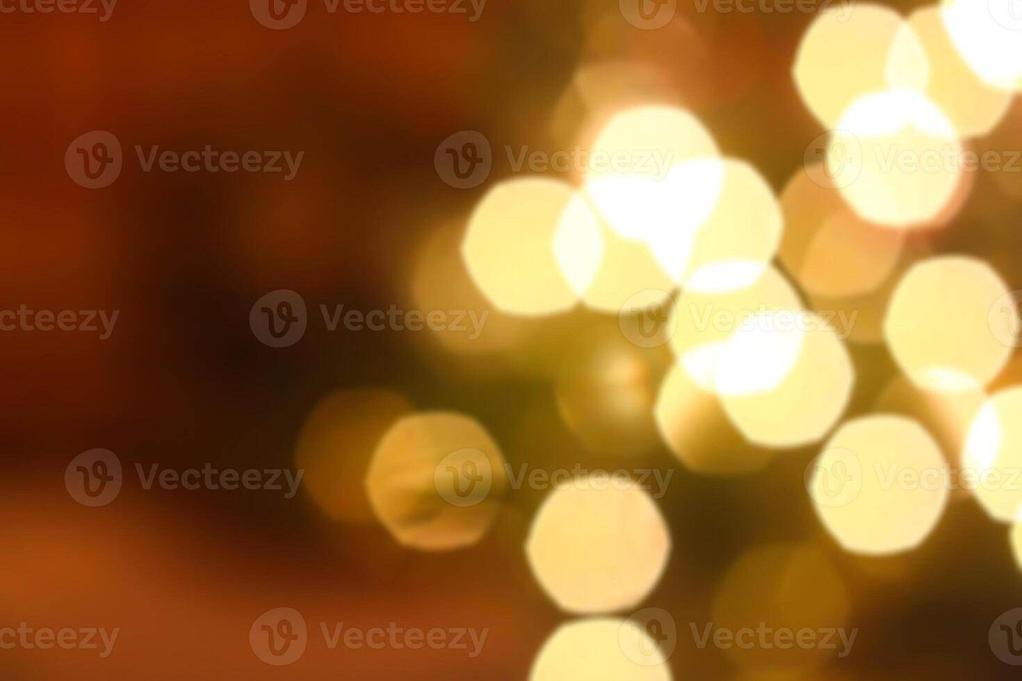 Golden blur bokeh light background. photo