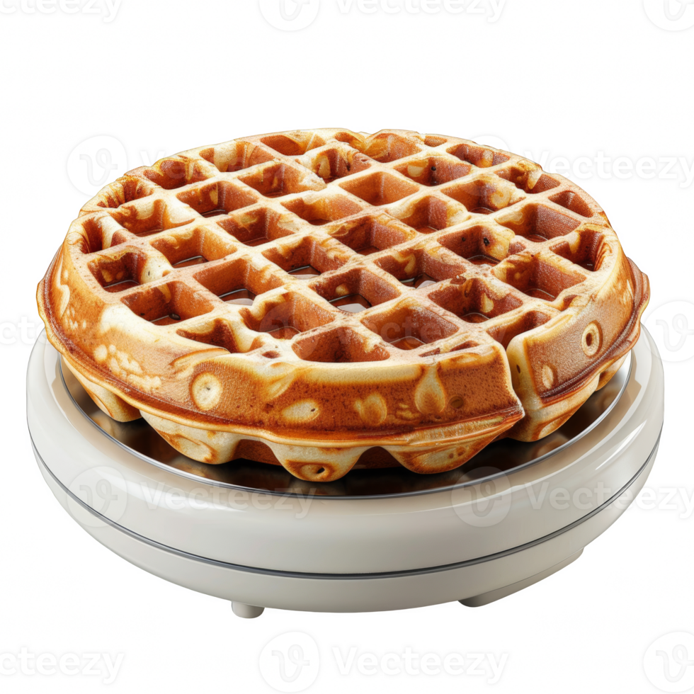 Belgian waffles on transparent background png