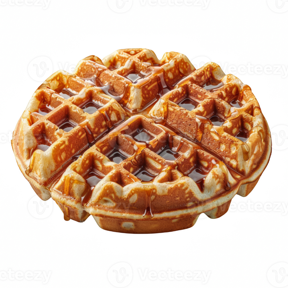 Belgian waffles on transparent background png
