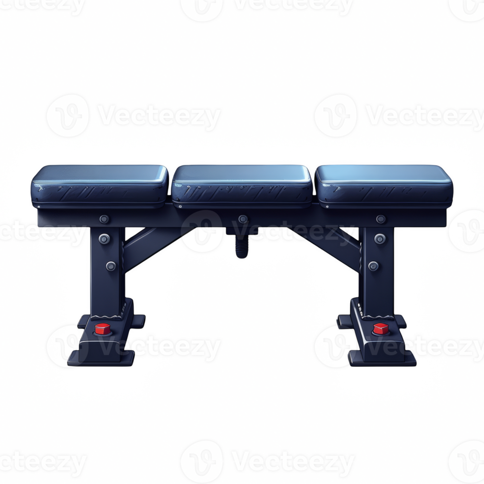 Gym bench on transparent background png
