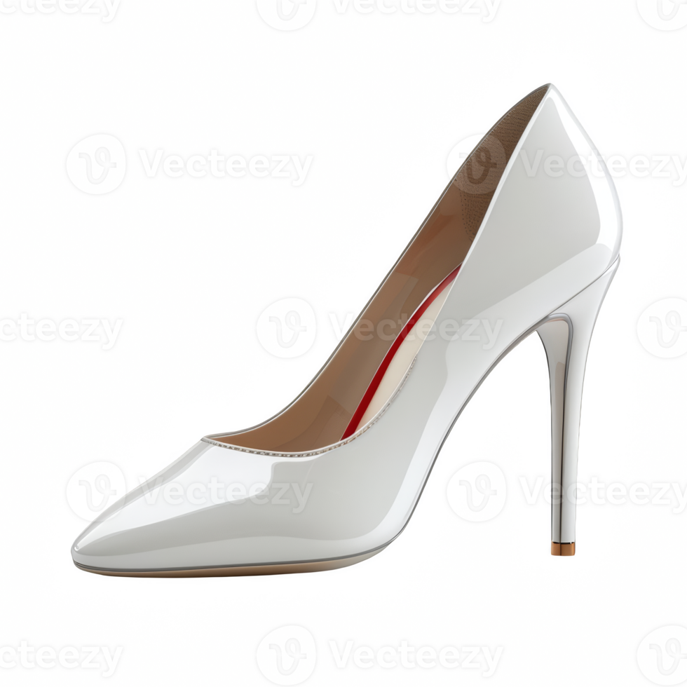 women white shoe isolated on transparent background png