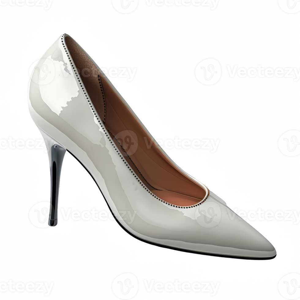 women white shoe isolated on transparent background png