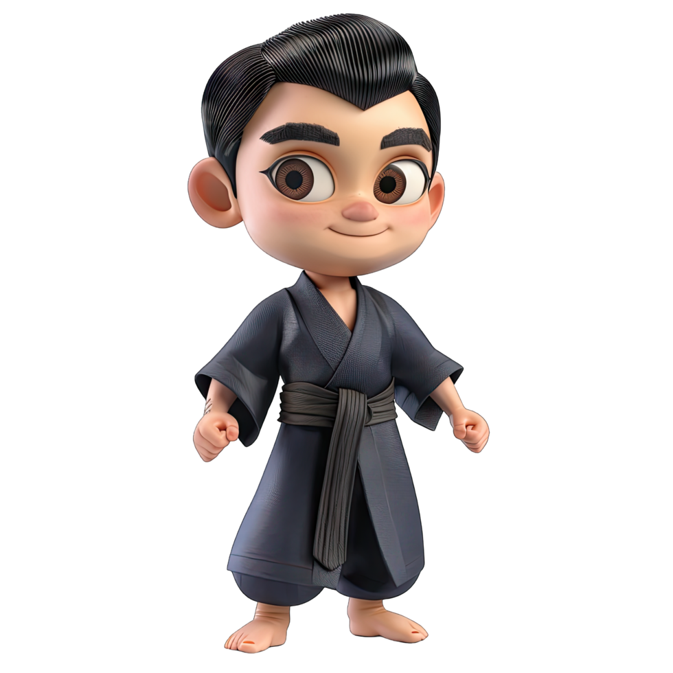 3d cartoon character isolated png