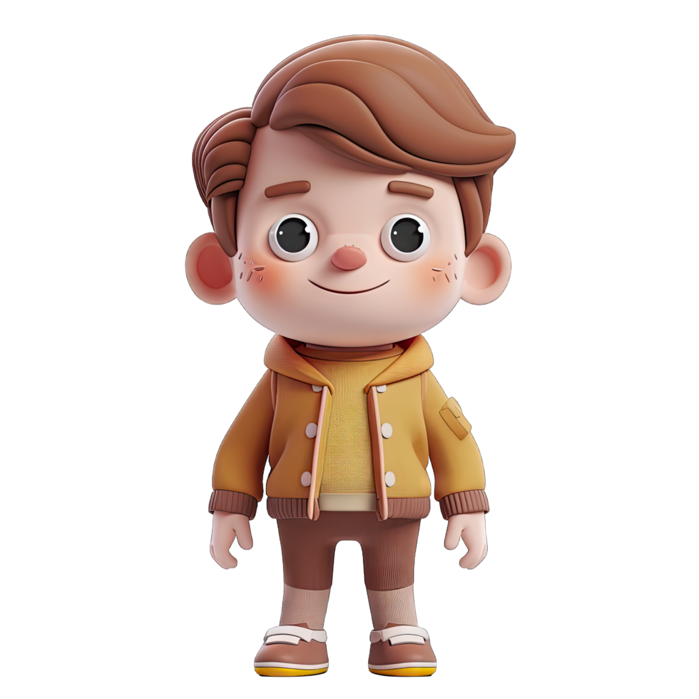 3d cartoon character isolated png