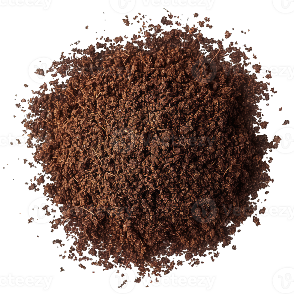 Coffee Beans and grounds isolated png