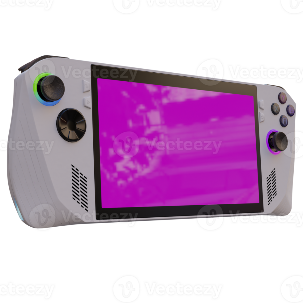3d render gaming console with transparent background png