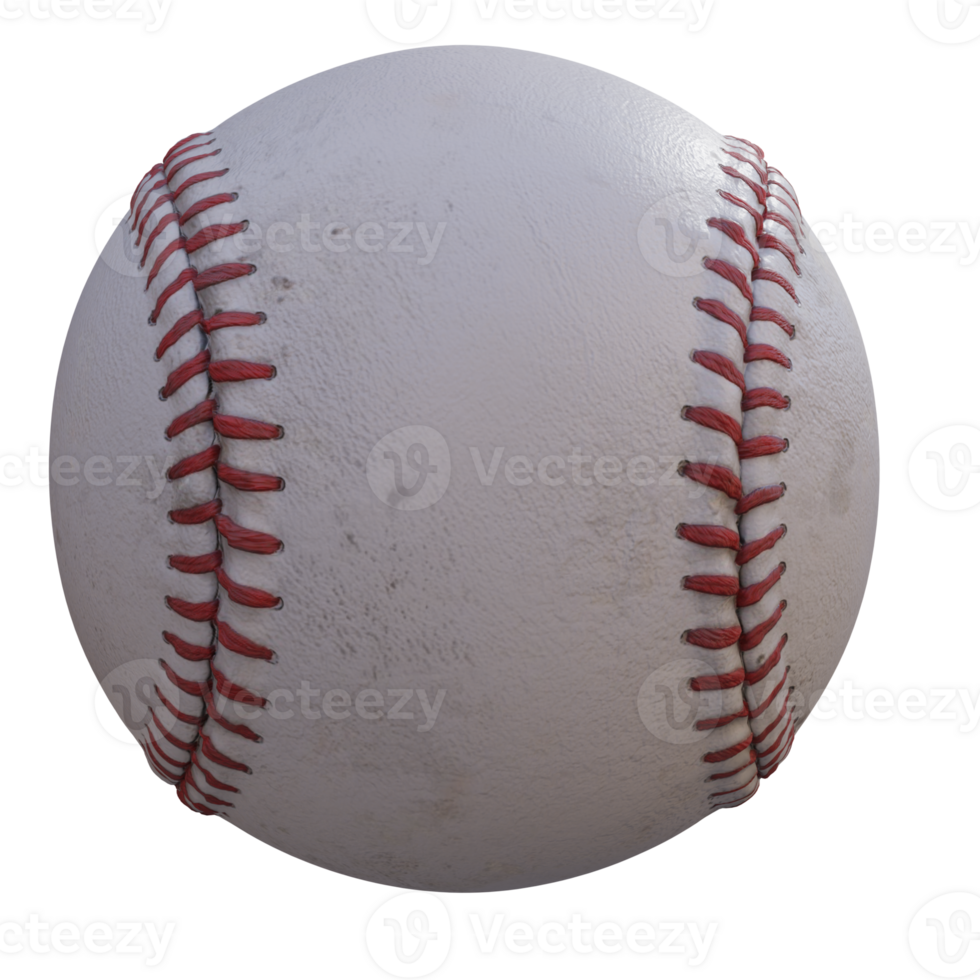 3d render baseball ball with transparent background png
