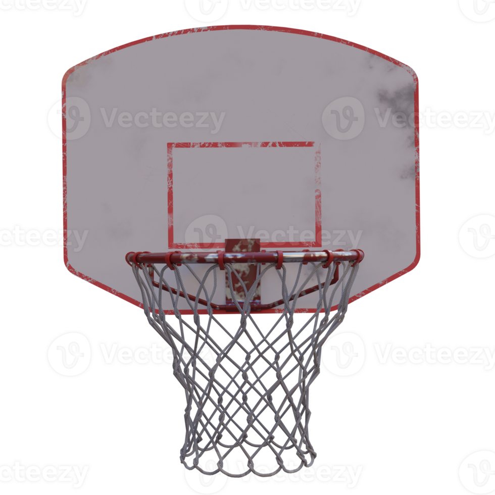 3d render basketball hoop with transparent background png