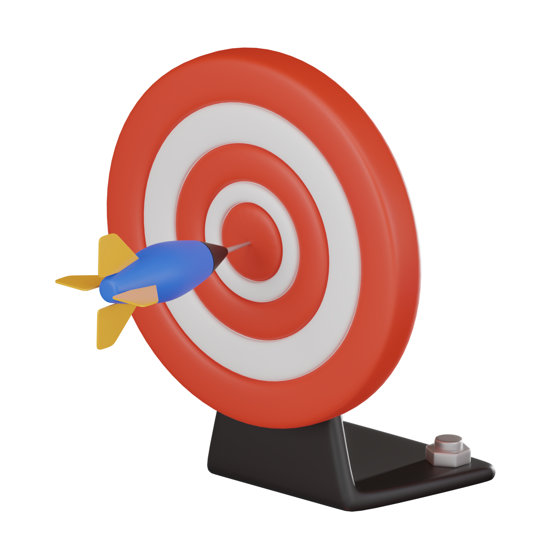 Bullseye Precision of Game Target and Aiming Concept. 3D Render 47180247 PNG
