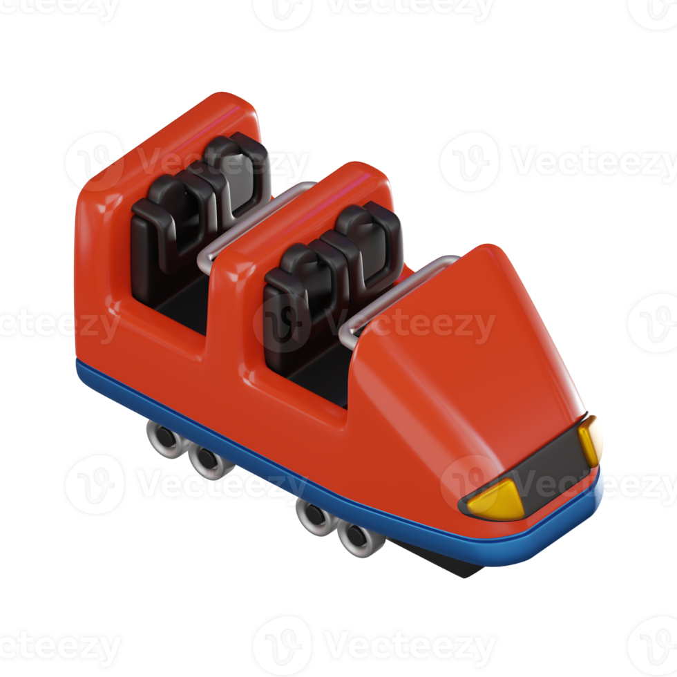 Exhilarating Roller Coaster The Ultimate Carnival Ride. 3D Render png