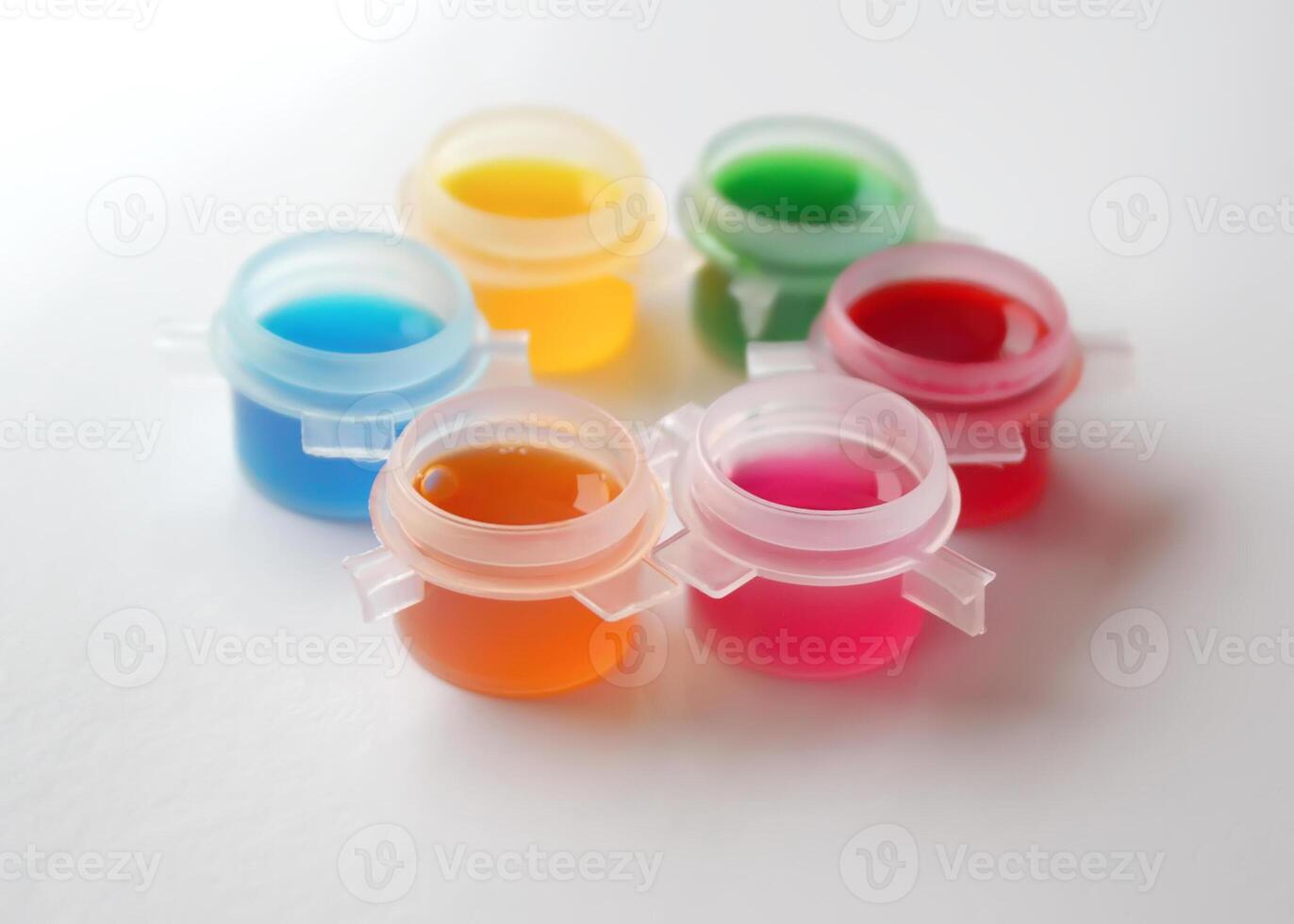 Watercolor bright paints photo